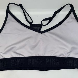 Pink sports bra size large, good condition